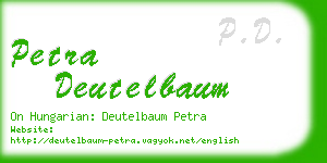 petra deutelbaum business card